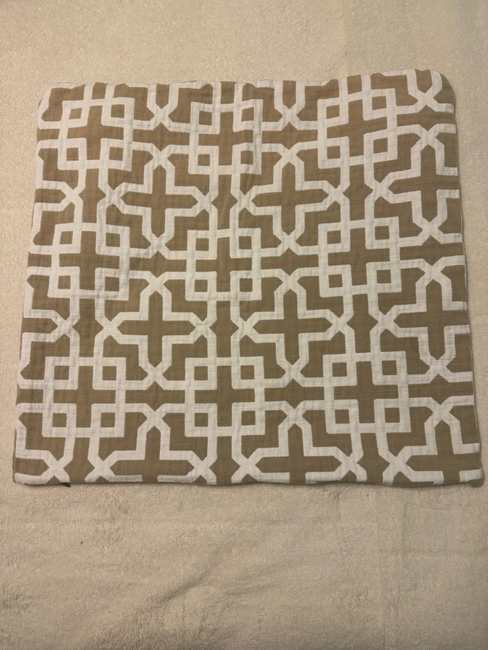 Pottery Barn Holt Trellis Jacquard Pillow Sham Cover 24 x 24